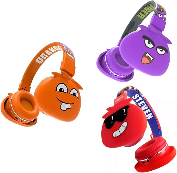 Fone de Ouvido Headset Wireless 5.0 Bluetooth Infantil Monsters Sem Fio Dobrável Para Crianças Cartoon Cores Variadas