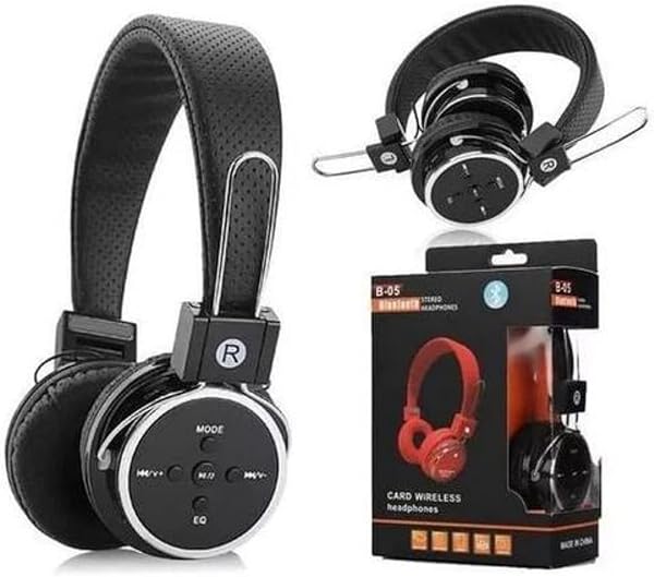 Fone de Ouvido Sem Fio Bluetooth e SD Mex B-05 - Preto