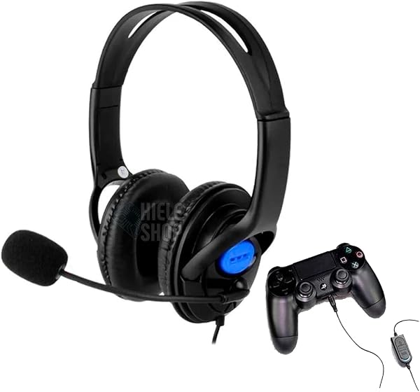 Headset Knup KP-352 com Microfone Integrado, Conector P2 3.5mm, Cabo 1.2m, Almofadas Acolchoadas, Compatível PS4 PC Celular